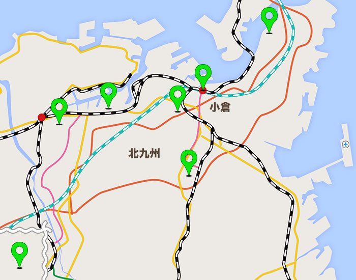 北九州エリアコールマップ