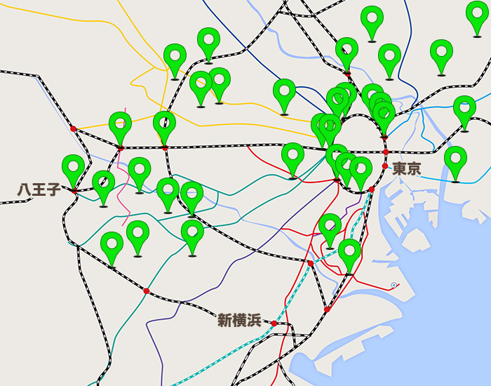 東京エリアコールマップ